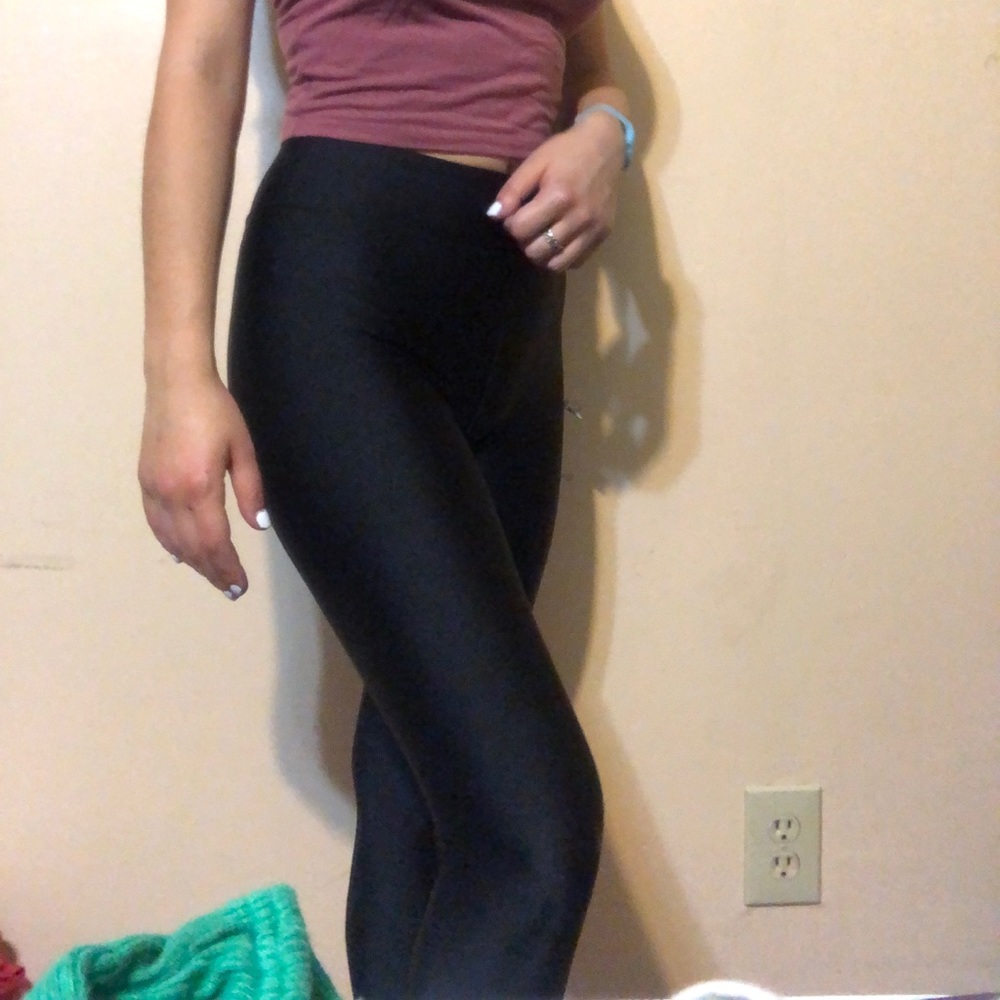 Metallic leggings